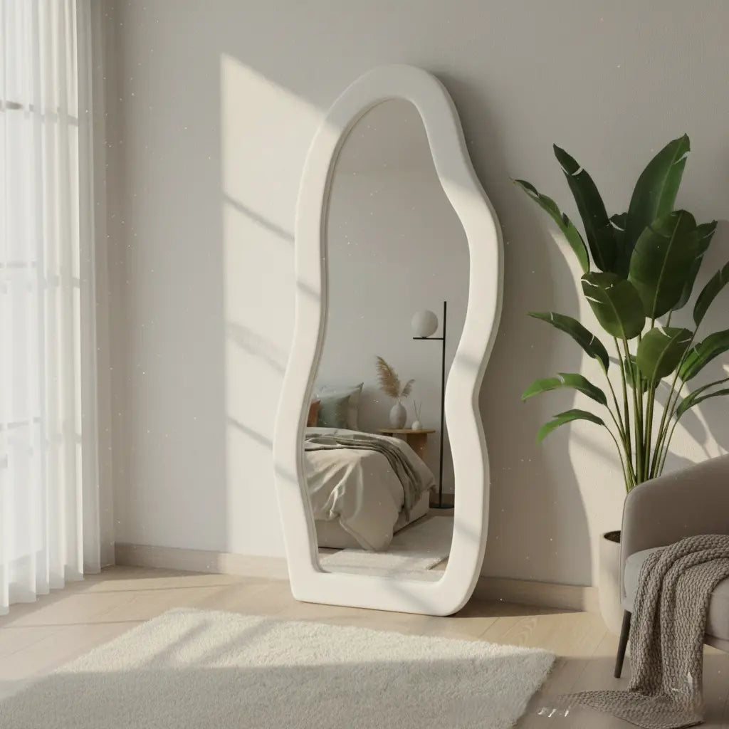 Wavy Full-Length Mirror Zamahomestores