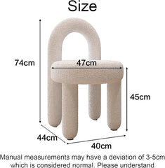 Faw vanity chair
