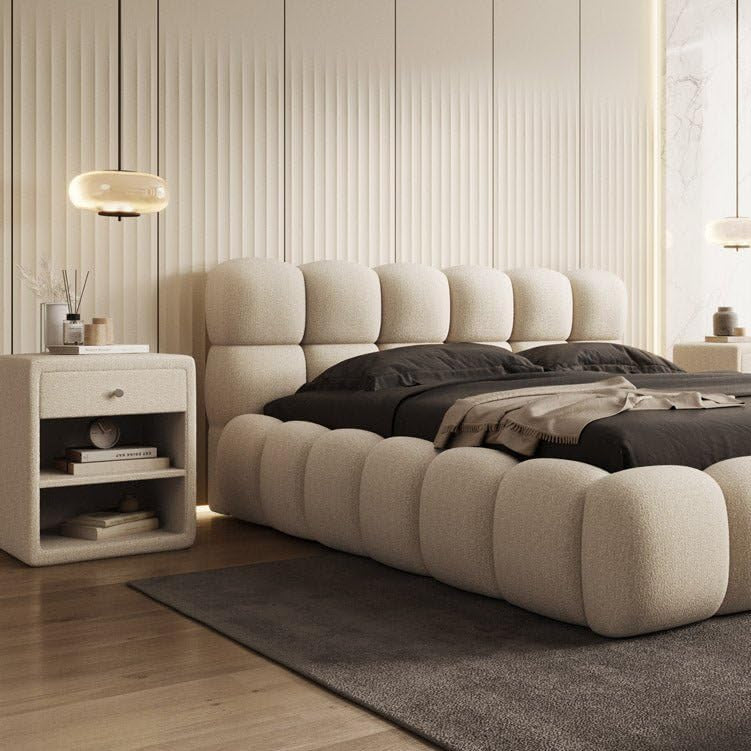 Romio boucle bed Zamahomestores