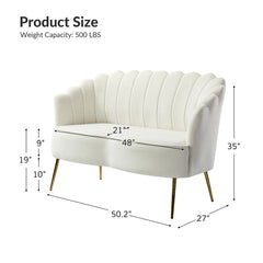 Hendrix 50.2'' Velvet Loveseat