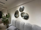 Luxury organic shaped wall mirror set for bedroom and hallway decoration