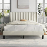 Beige poshish bed Zamahomestores