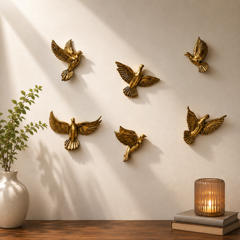 Flying Birds Wall Decor Set