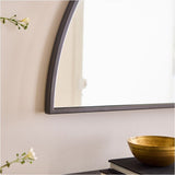 Half moon mirror mirror