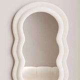 Wavy tufted hanging & standing mirror Zamahomestores