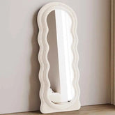 Wavy tufted hanging & standing mirror Zamahomestores