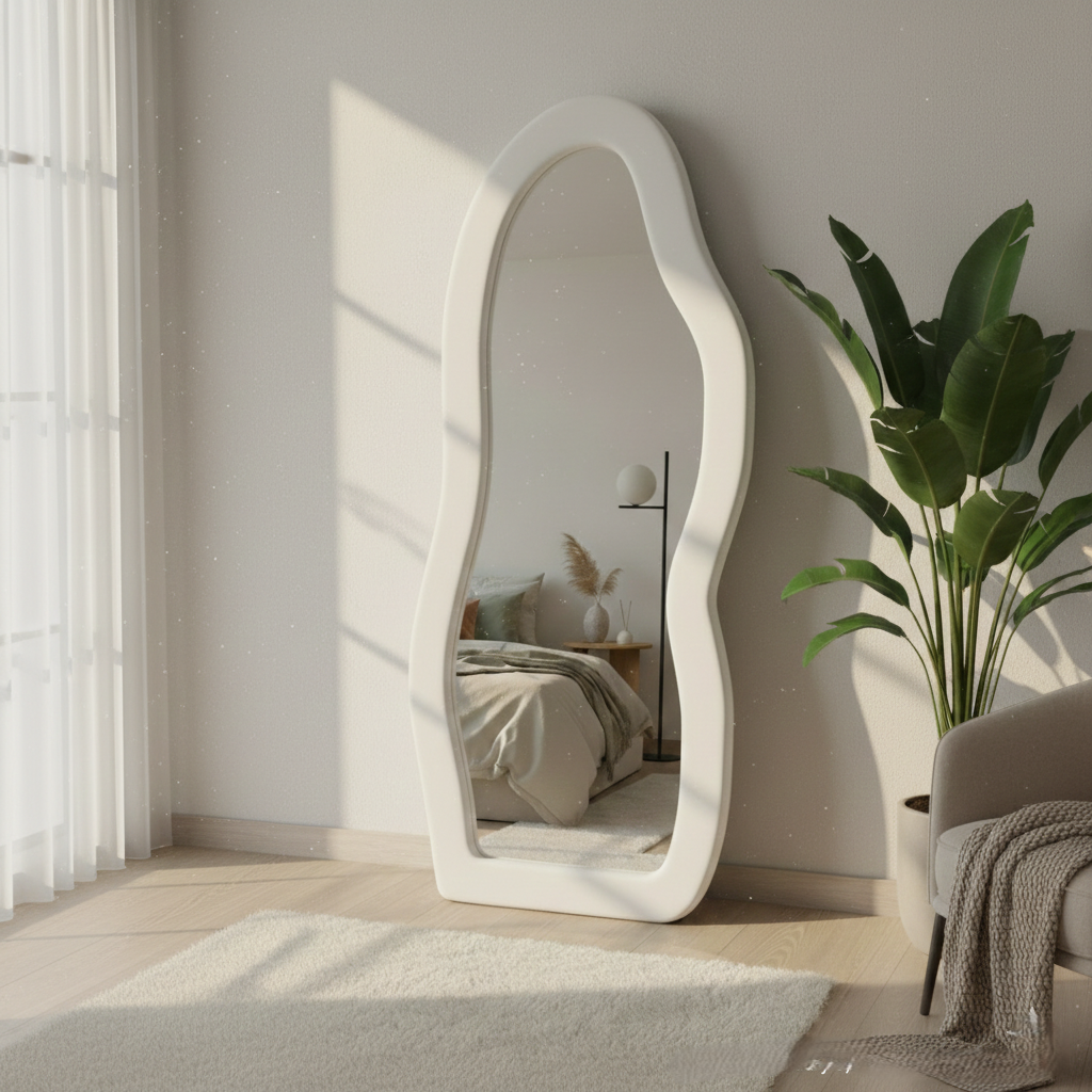 Wavy Full-Length Mirror