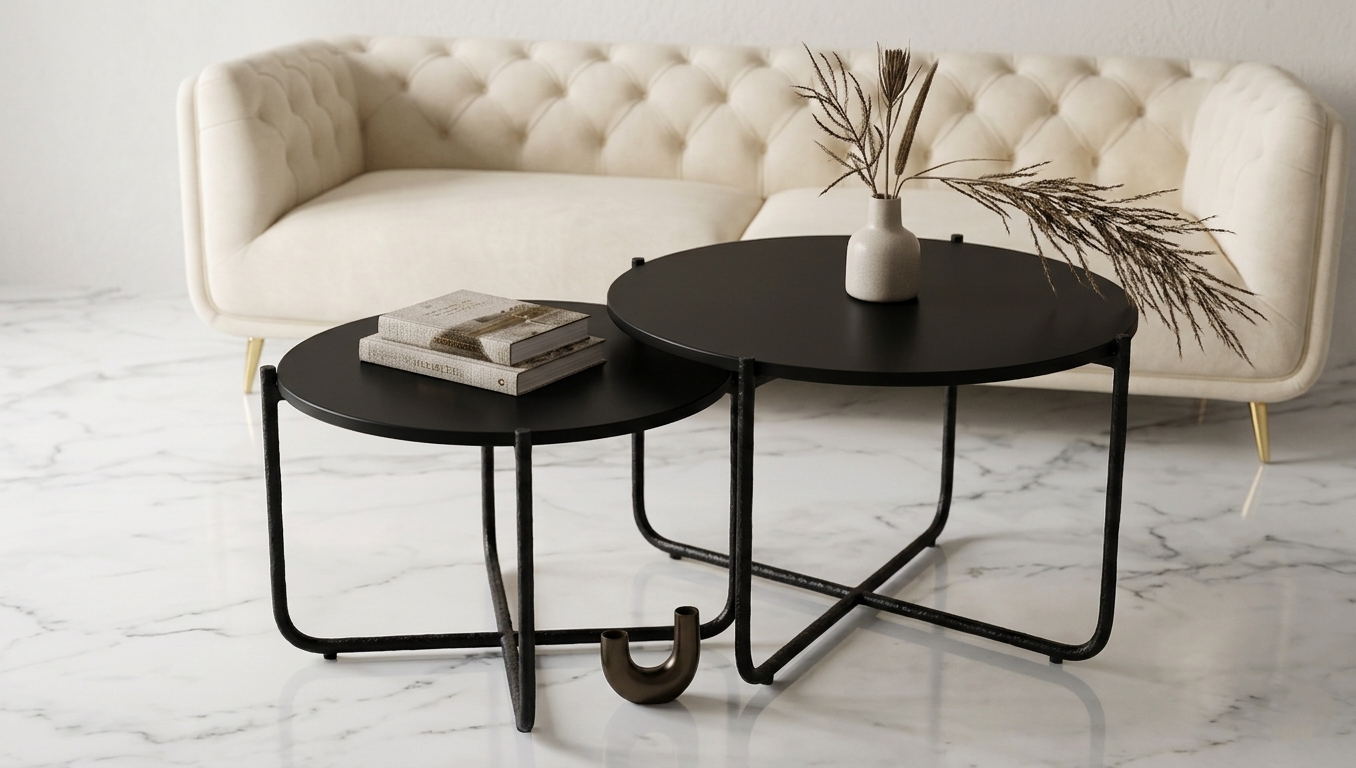 Veneer Nesting Table table