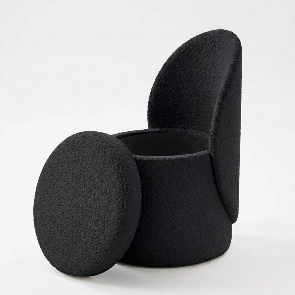 Nordic boucle stool 3-in-1 Zamahomestores