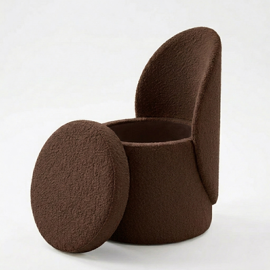Nordic boucle stool 3-in-1 Zamahomestores