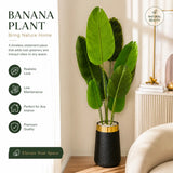 Artificial Banana Leaf Plant with Planter