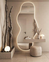 alber floating vanity mirror