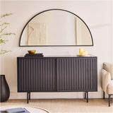 Half moon mirror mirror