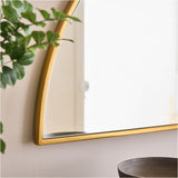 Half moon mirror mirror
