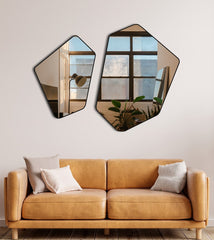 Pentagon & hexagon mirrors