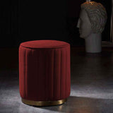 Luna Velvet Fluted Ottoman Zamahomestores