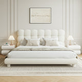 Cloud Bed (White Boucle) Zamahomestores