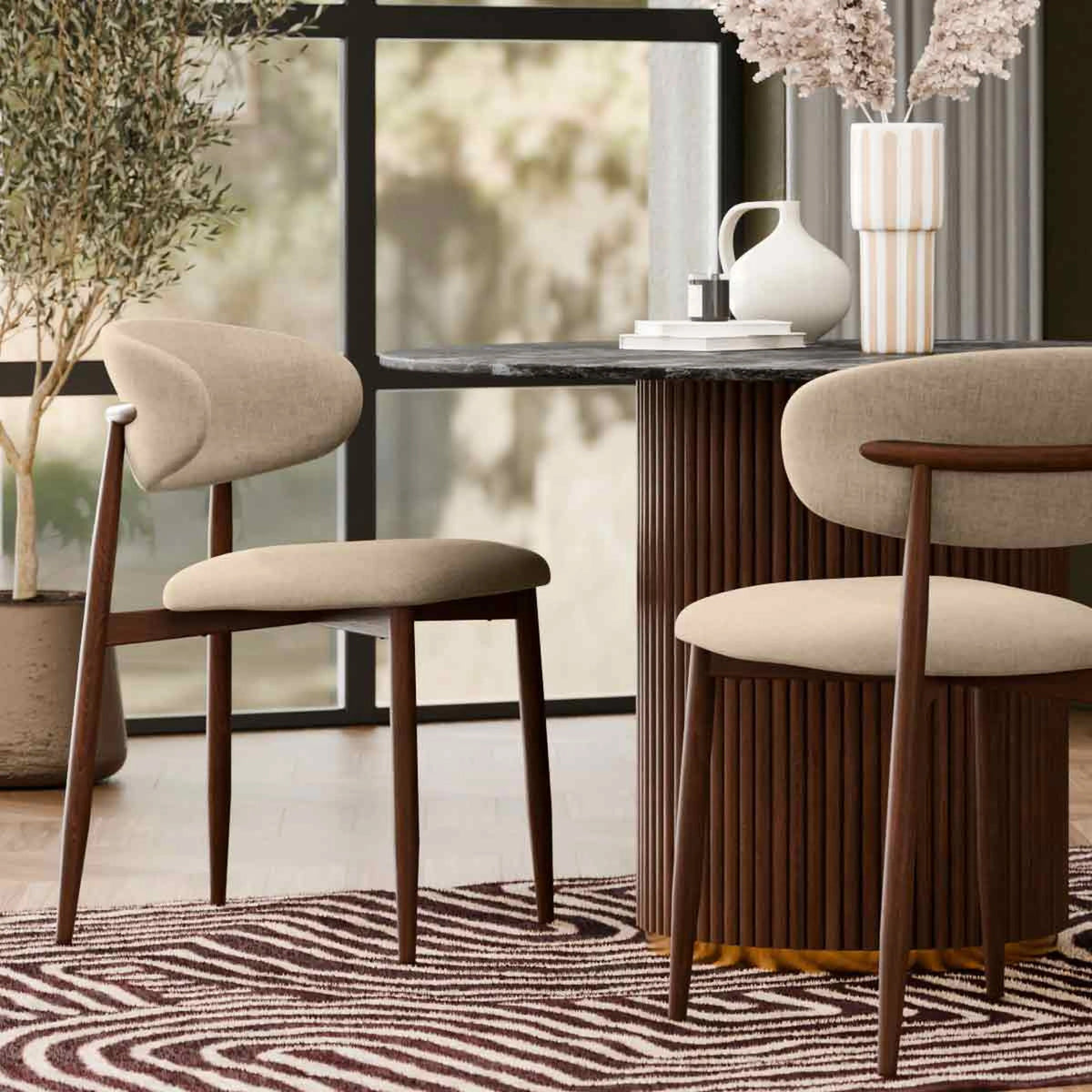 Hosten Wooden Chair Zamahomestores