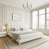 Cloud Bed (White Boucle) Zamahomestores